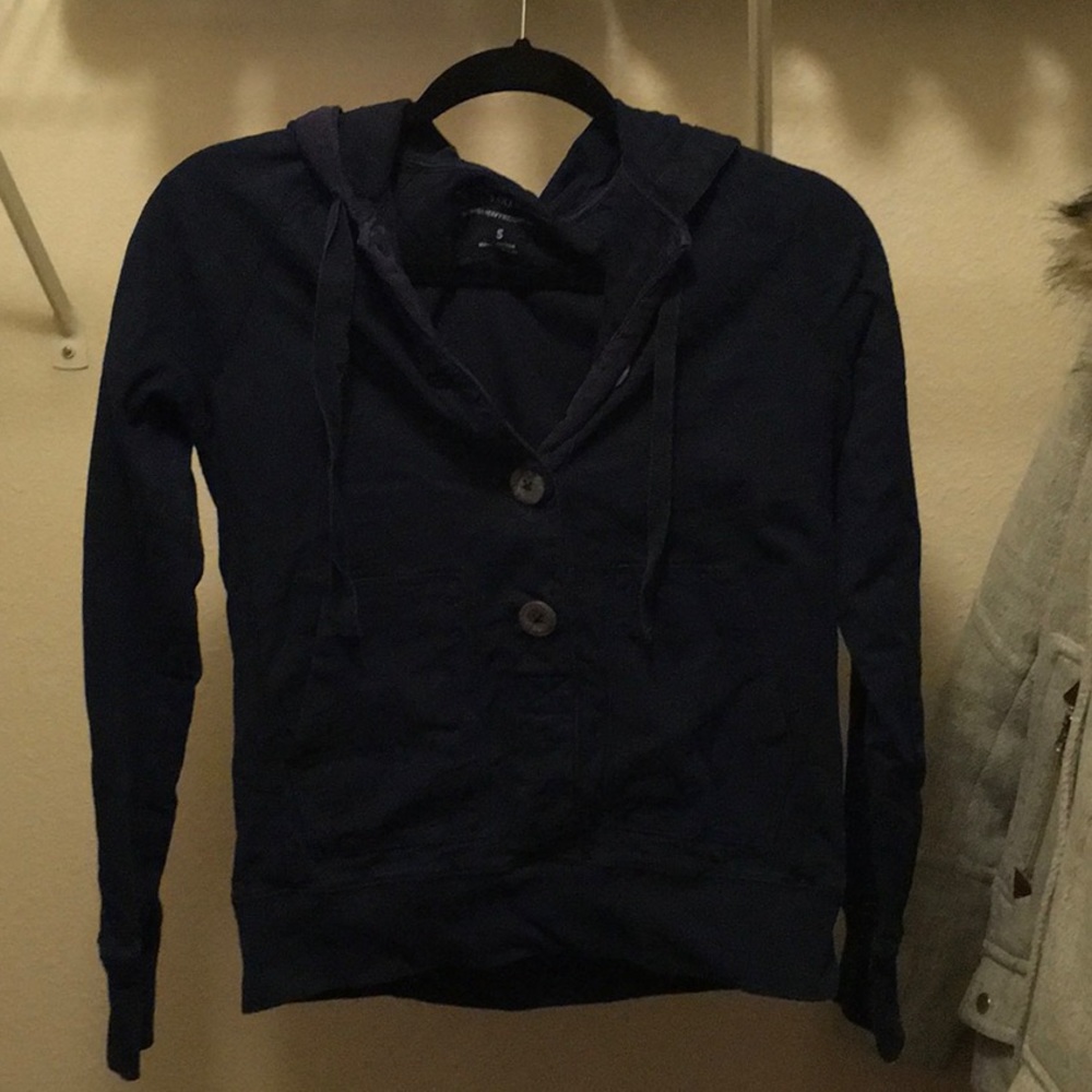 J. Crew Navy half-button sweatshirt